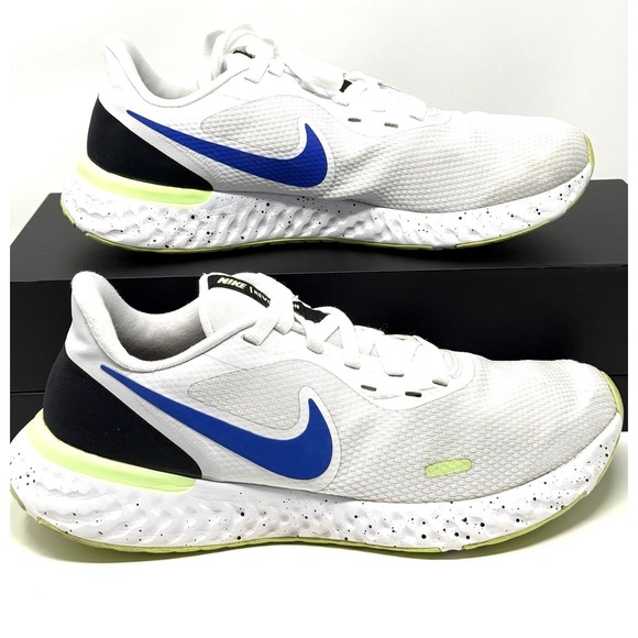Nike Other - Men's Size 10 - Nike Revolution 5 White Racer Blue Green Black -Read Description